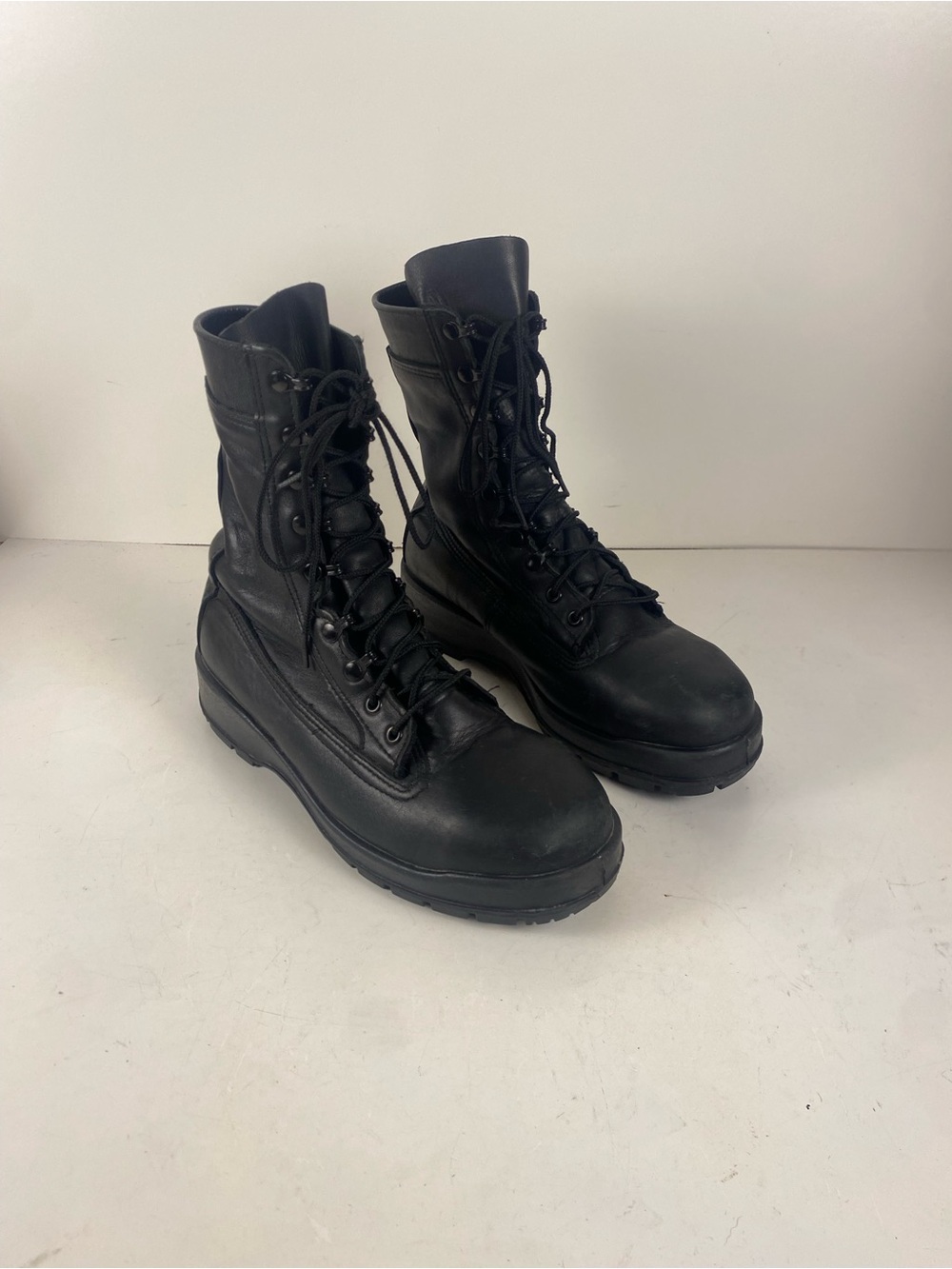 Belleville F360ST Black Leather Steel Toe Vibram Combat Boots Size 9M